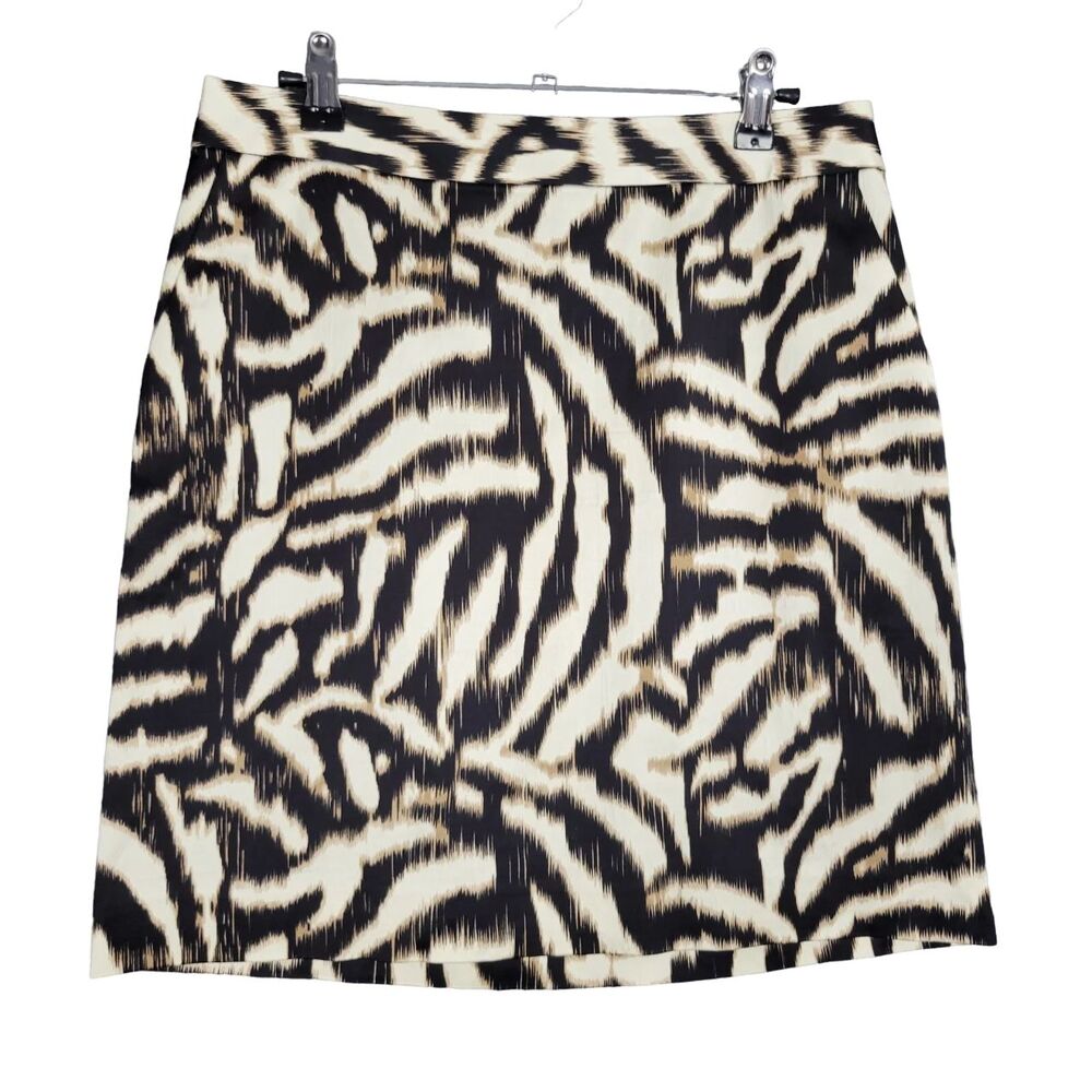 NWOT ANN TAYLOR Animal Print Mini Skirt Maximalist Mob Wife SIZE 6P 6 PETITE